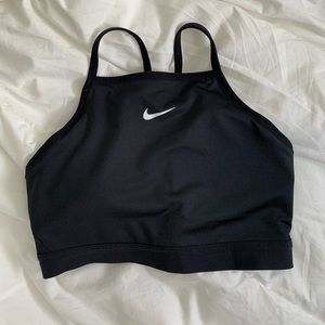 Nike Black High-neck Racerback Sports Bra